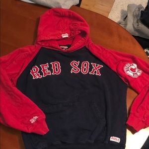 Embroidered Red Sox hoodie Stitches